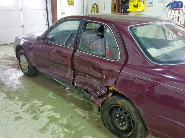 4T1BG12K6TU782502 - 1996 TOYOTA CAMRY DX MAROON photo 9