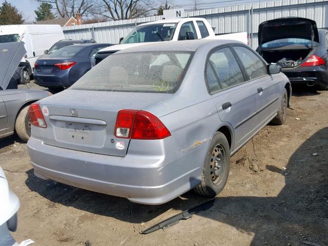 2HGES15184H558057 - 2004 HONDA CIVIC DX SILVER photo 4