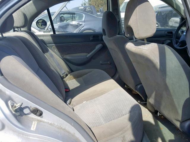 2HGES15184H558057 - 2004 HONDA CIVIC DX SILVER photo 6