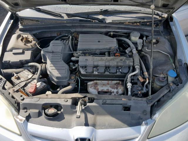 2HGES15184H558057 - 2004 HONDA CIVIC DX SILVER photo 7