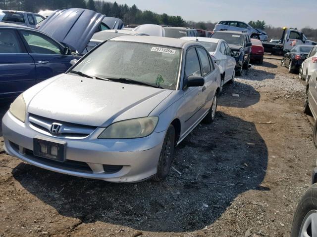 2HGES15184H558057 - 2004 HONDA CIVIC DX SILVER photo 9