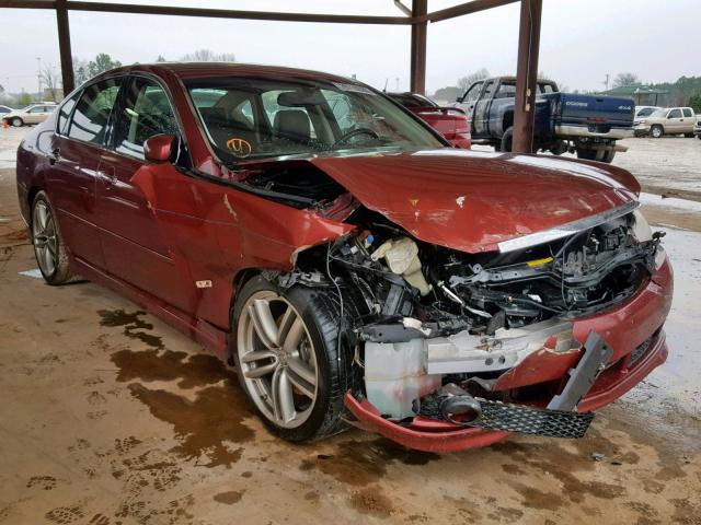 JNKBY01E76M208422 - 2006 INFINITI M45 BASE MAROON photo 1