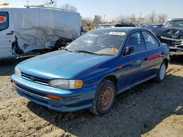 JF1GC2445PG525125 - 1993 SUBARU IMPREZA L BLUE photo 2