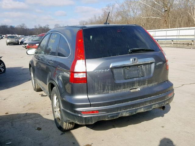 5J6RE4H74AL017010 - 2010 HONDA CR-V EXL GRAY photo 3