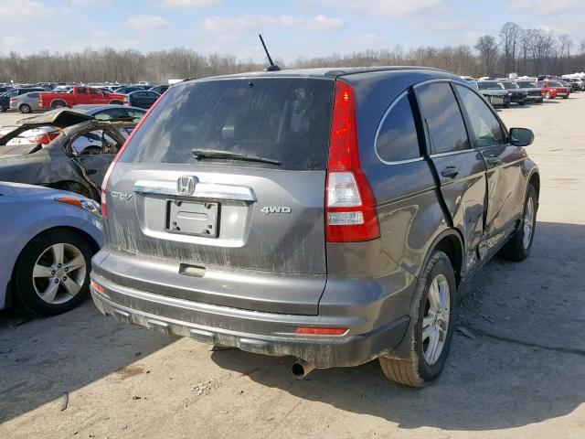 5J6RE4H74AL017010 - 2010 HONDA CR-V EXL GRAY photo 4