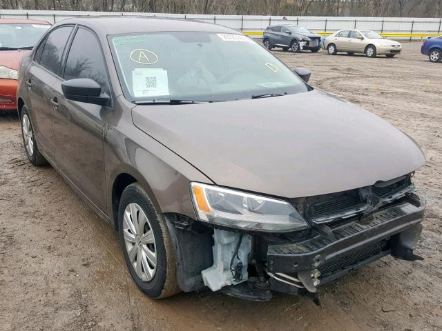3VW2K7AJ8DM371300 - 2013 VOLKSWAGEN JETTA BASE BROWN photo 1