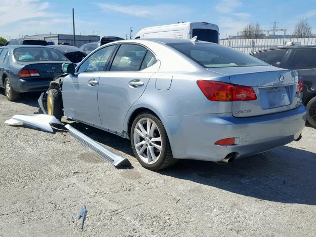 JTHBK262X72034371 - 2007 LEXUS IS 250 BLUE photo 3