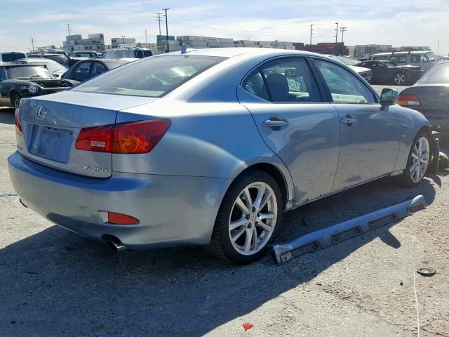 JTHBK262X72034371 - 2007 LEXUS IS 250 BLUE photo 4