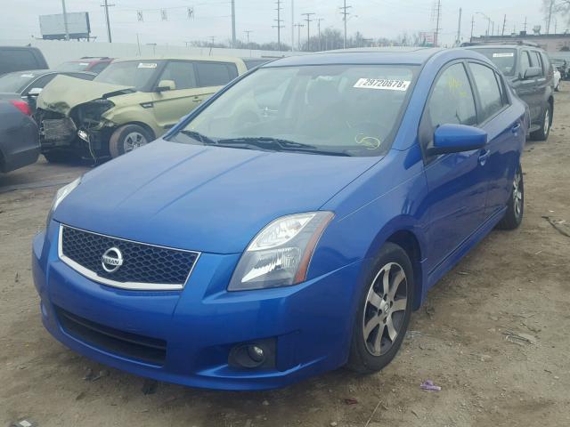 3N1AB6AP0CL631970 - 2012 NISSAN SENTRA 2.0 BLUE photo 2