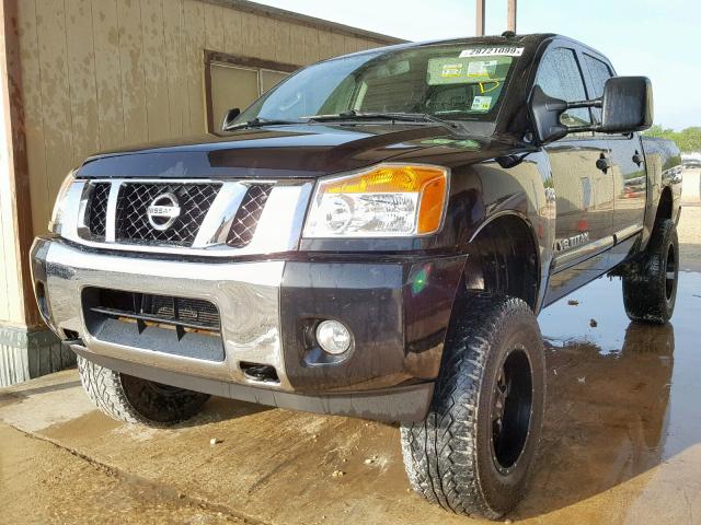 1N6BA0EC4EN511193 - 2014 NISSAN TITAN S BLACK photo 2