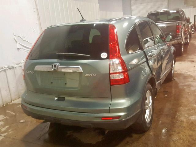 5J6RE4H76BL046705 - 2011 HONDA CR-V EXL GREEN photo 4