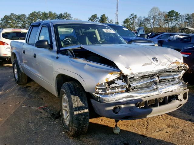 1D7HL48N34S674869 - 2004 DODGE DAKOTA QUA SILVER photo 1