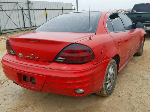 1G2NF52E83C145014 - 2003 PONTIAC GRAND AM S RED photo 4