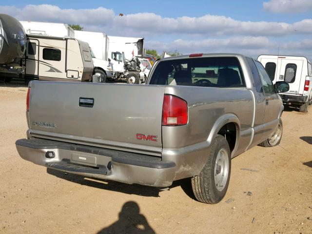 1GTCS19W818188029 - 2001 GMC SONOMA SILVER photo 4