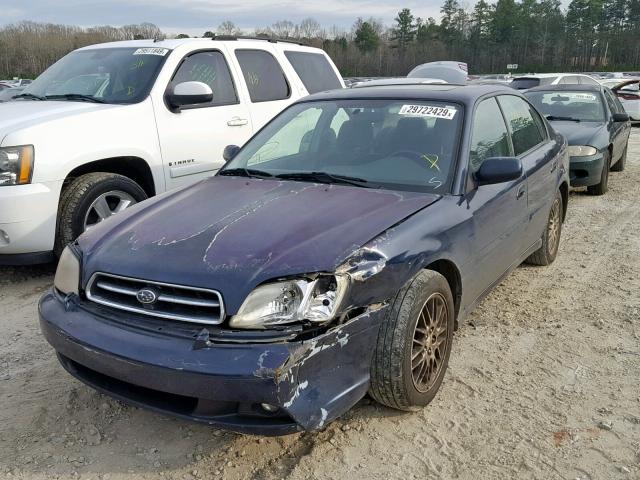 4S3BE635237207487 - 2003 SUBARU LEGACY L BLUE photo 2