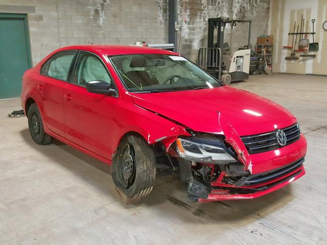 3VW2K7AJ4FM311467 - 2015 VOLKSWAGEN JETTA BASE RED photo 1