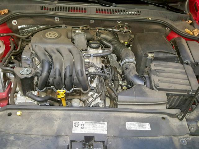 3VW2K7AJ4FM311467 - 2015 VOLKSWAGEN JETTA BASE RED photo 7