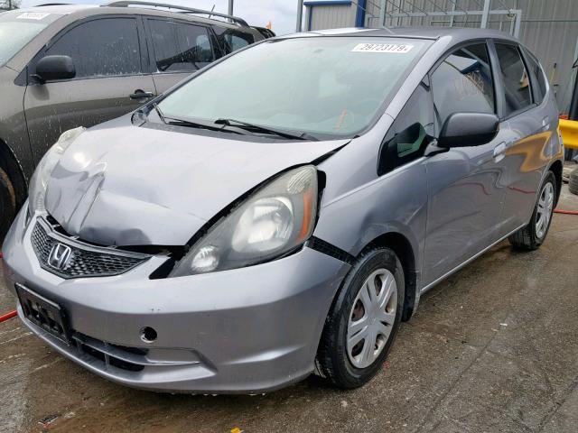 JHMGE8H21AC006313 - 2010 HONDA FIT GRAY photo 2