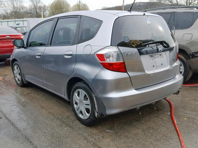 JHMGE8H21AC006313 - 2010 HONDA FIT GRAY photo 3