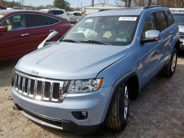 1C4RJEBG1DC546175 - 2013 JEEP GRAND CHER BLUE photo 2