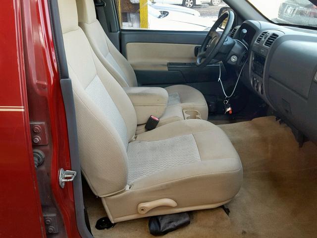 1GCCS138068277496 - 2006 CHEVROLET COLORADO RED photo 5