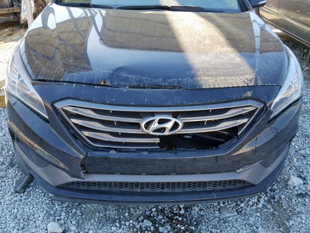 5NPE34AF5HH437837 - 2017 HYUNDAI SONATA SPO BLACK photo 9