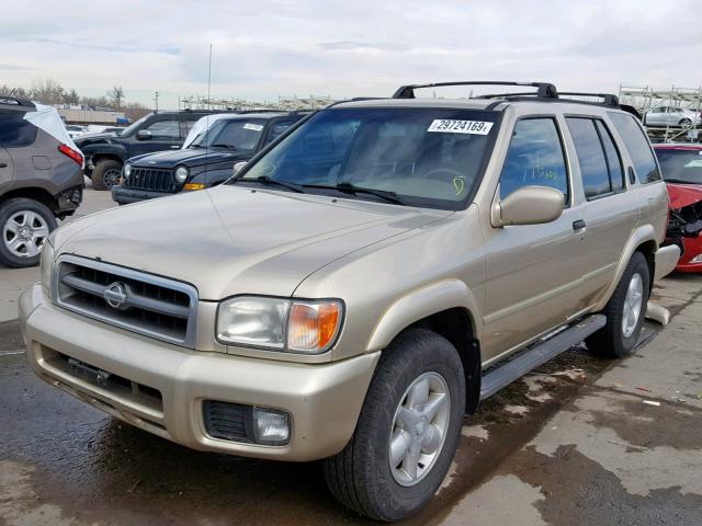 JN8DR07Y71W505121 - 2001 NISSAN PATHFINDER GOLD photo 2