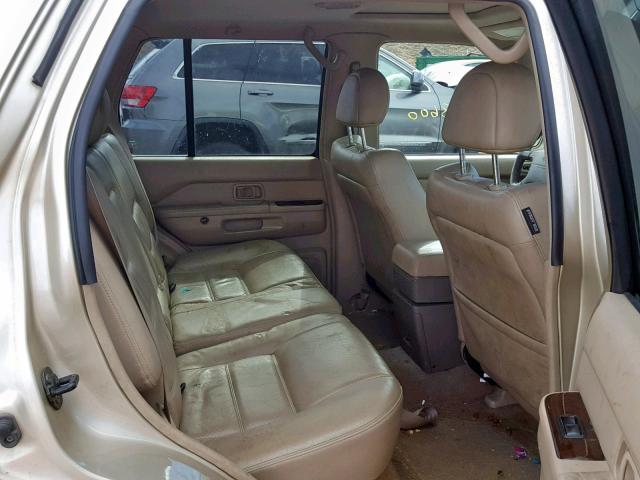 JN8DR07Y71W505121 - 2001 NISSAN PATHFINDER GOLD photo 6