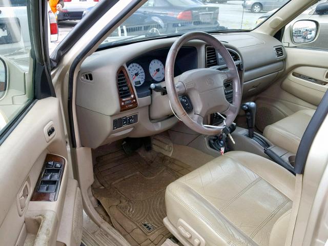 JN8DR07Y71W505121 - 2001 NISSAN PATHFINDER GOLD photo 9