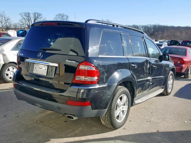 4JGBF71EX8A413037 - 2008 MERCEDES-BENZ GL 450 4MA BLACK photo 4