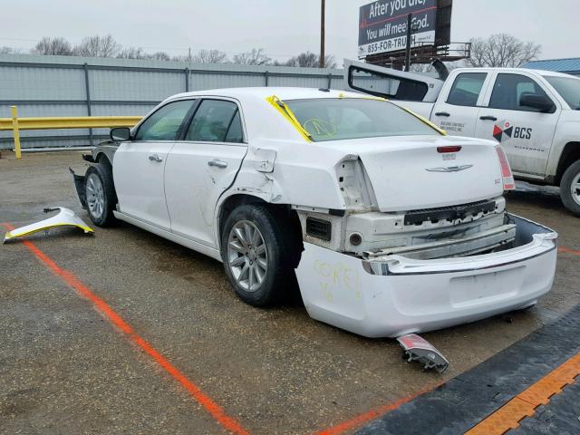 2C3CCACG3CH249609 - 2012 CHRYSLER 300 LIMITE WHITE photo 3