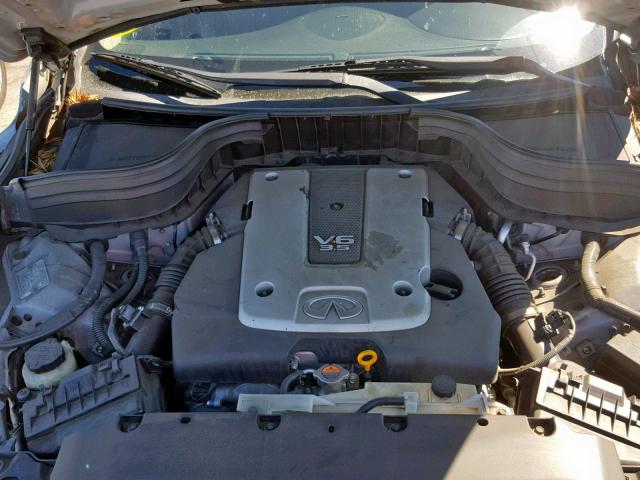 JN1AJ0HP0AM703498 - 2010 INFINITI EX35 BASE SILVER photo 7