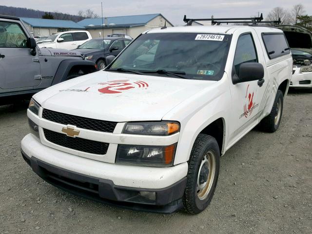 1GCCSBFE6C8166633 - 2012 CHEVROLET COLORADO WHITE photo 2