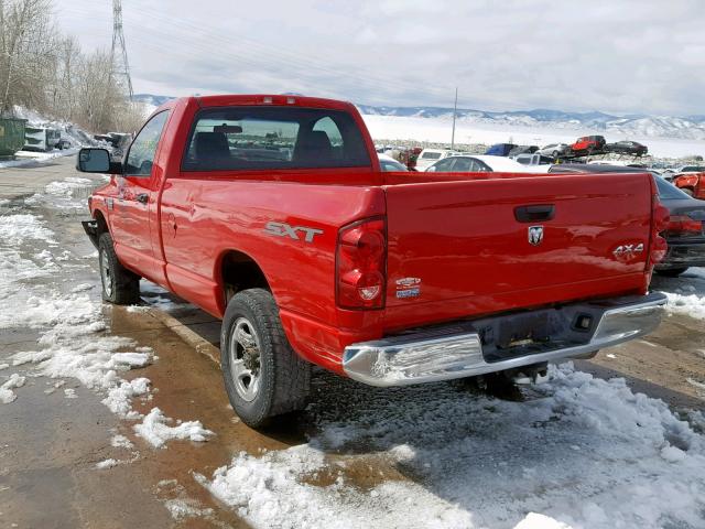 3D7KS26L29G535233 - 2009 DODGE RAM 2500 RED photo 3