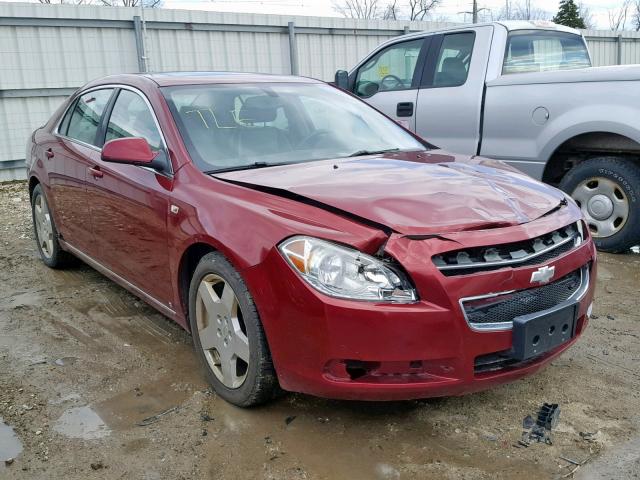 1G1ZJ57788F172914 - 2008 CHEVROLET MALIBU 2LT BURGUNDY photo 1