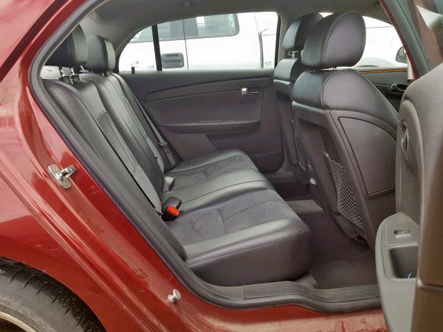 1G1ZJ57788F172914 - 2008 CHEVROLET MALIBU 2LT BURGUNDY photo 6