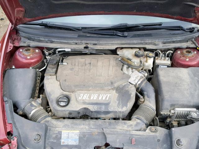 1G1ZJ57788F172914 - 2008 CHEVROLET MALIBU 2LT BURGUNDY photo 7