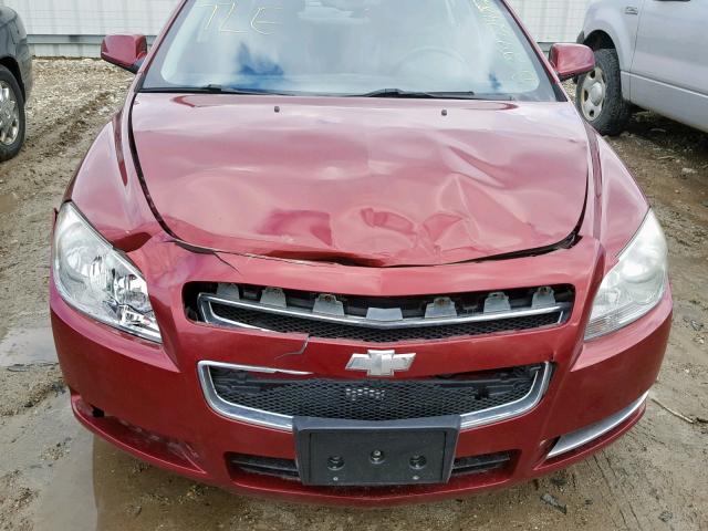 1G1ZJ57788F172914 - 2008 CHEVROLET MALIBU 2LT BURGUNDY photo 9