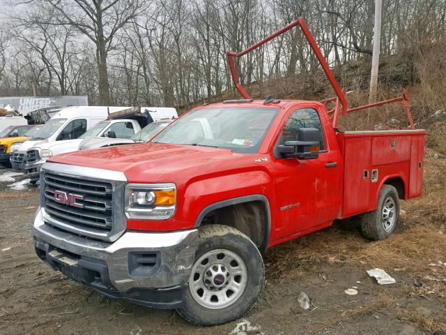 1GD02VEG6GZ336346 - 2016 GMC SIERRA K35 RED photo 2