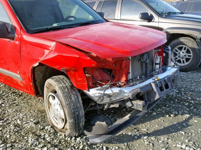 1GTCS198968291095 - 2006 GMC CANYON RED photo 9