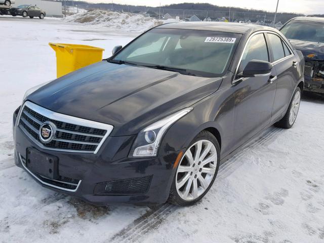 1G6AH5RXXE0105780 - 2014 CADILLAC ATS LUXURY BLACK photo 2