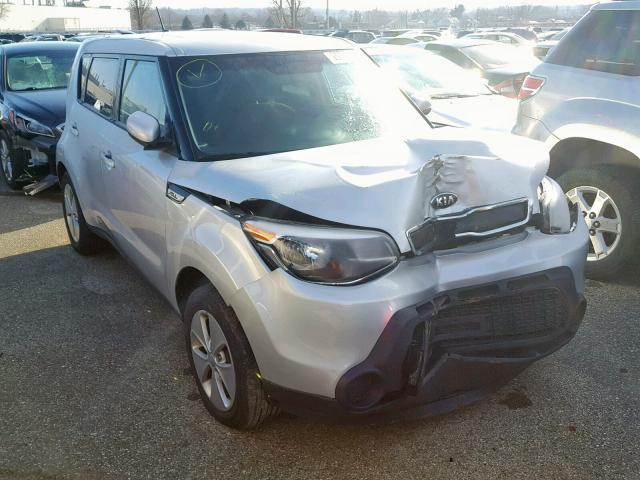 KNDJN2A21F7813543 - 2015 KIA SOUL SILVER photo 1