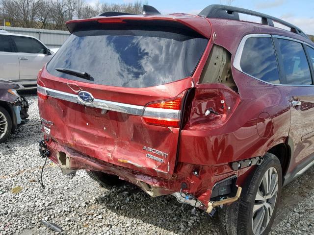 4S4WMARD3K3409309 - 2019 SUBARU ASCENT TOU RED photo 9