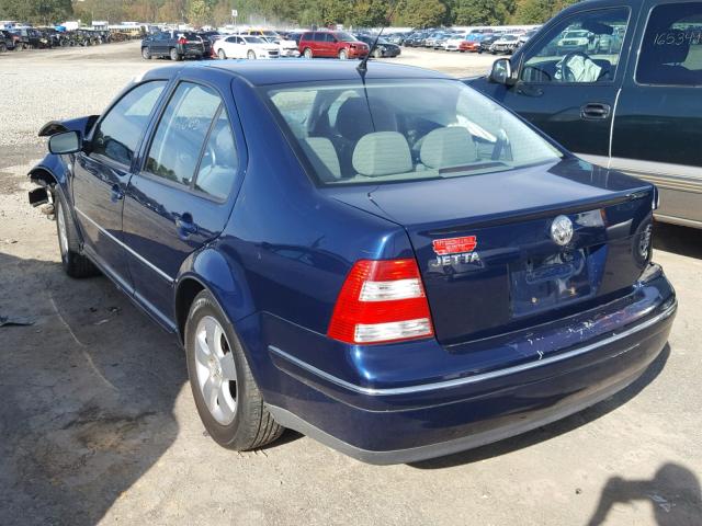 3VWSK69M14M106100 - 2004 VOLKSWAGEN JETTA GLS BLUE photo 3