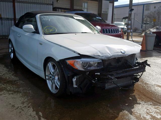 WBAUN7C51DVM27082 - 2013 BMW 135 I WHITE photo 1