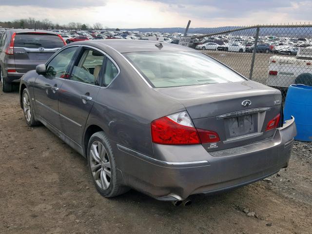 JNKAY01F78M651208 - 2008 INFINITI M35 BASE GRAY photo 3