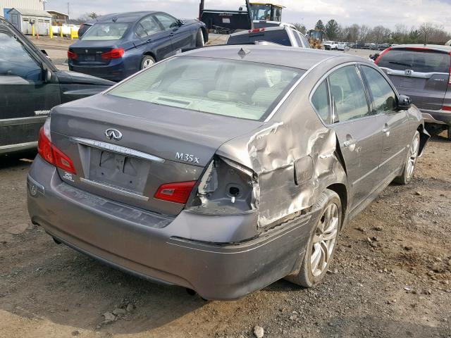 JNKAY01F78M651208 - 2008 INFINITI M35 BASE GRAY photo 4