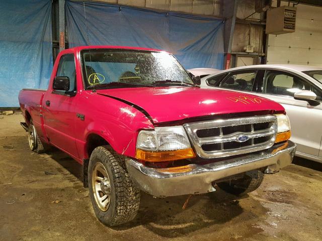 1FTYR10C3XUB14196 - 1999 FORD RANGER RED photo 1