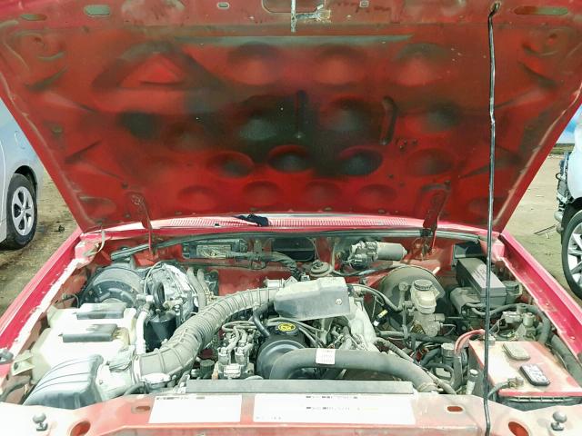 1FTYR10C3XUB14196 - 1999 FORD RANGER RED photo 7