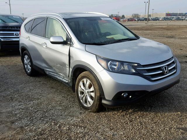 JHLRM4H79CC001402 - 2012 HONDA CR-V EXL SILVER photo 1